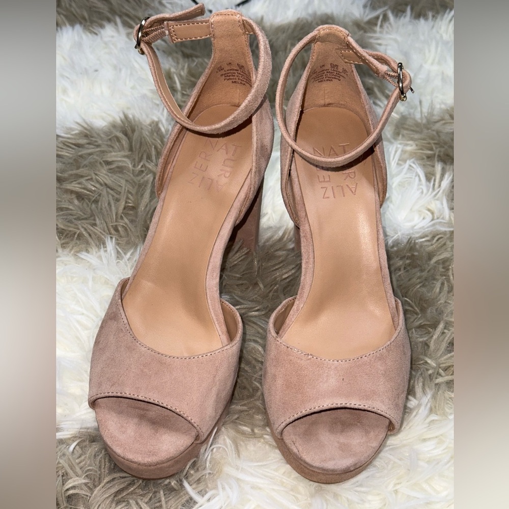Naturalizer Melina Suede Heeled Sandals